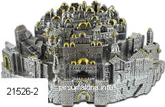 ירושלים 3D - מזכרת מתארת אתרים משמעותיים בעיר ירושלים: מגדל דוד, קבר רחל, הכותל