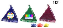 סוכריות ממותגות עם הדפסת לוגו לפי דרישת הלקוח על האריזה פירמידה 